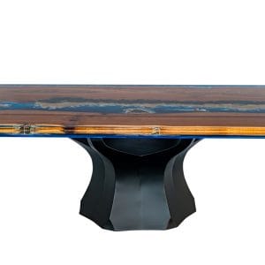 Masă dining nuc & Epoxy - Amazon Spirit