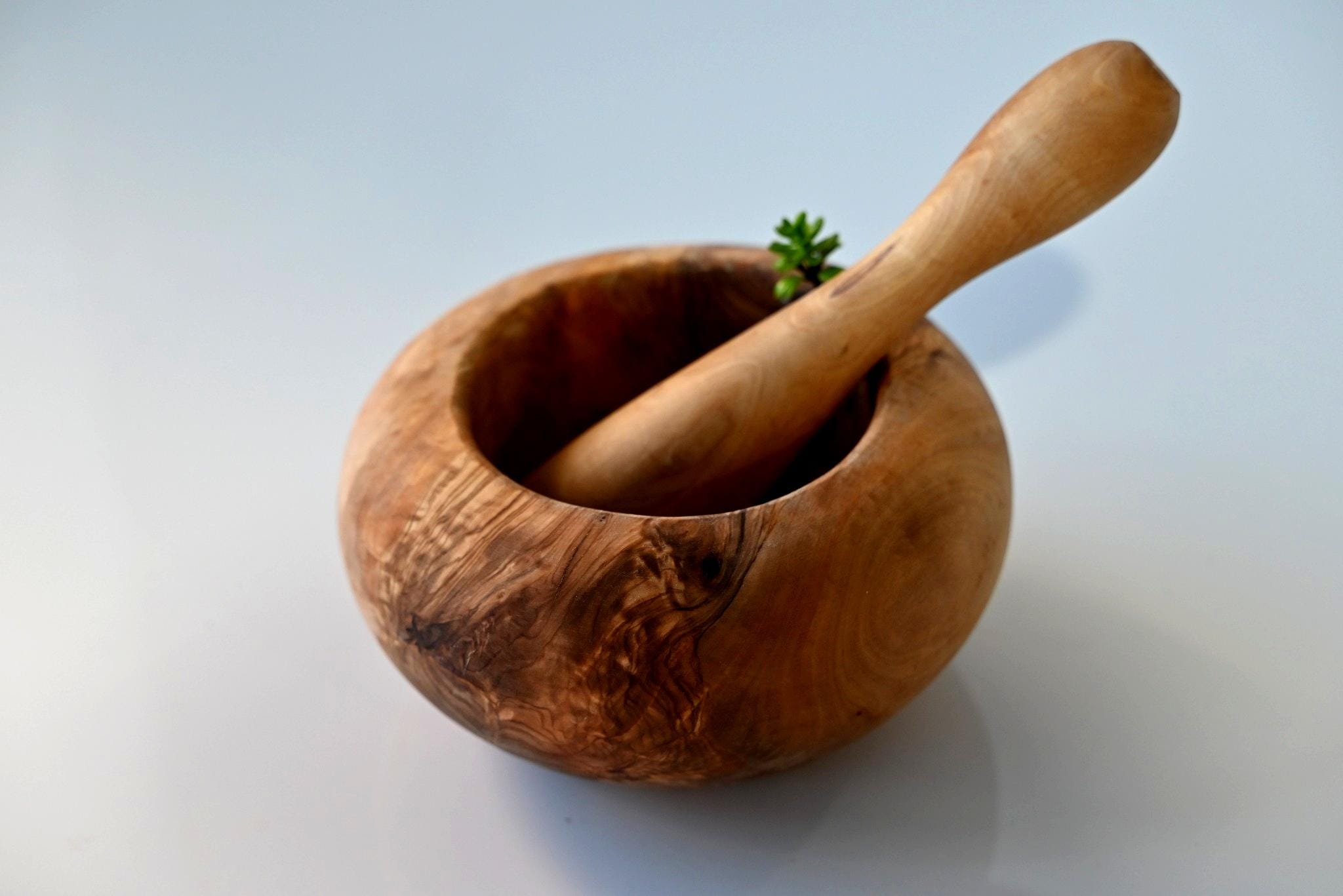 Mojar din lemn de măslin – 16 cm - imagine 3