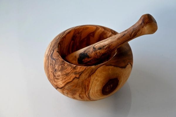 Mojar din lemn de măslin – 18 cm - imagine 2