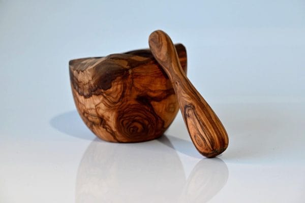 Mojar din lemn de măslin – 14 cm - imagine 3